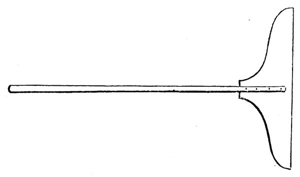 A wooden peel